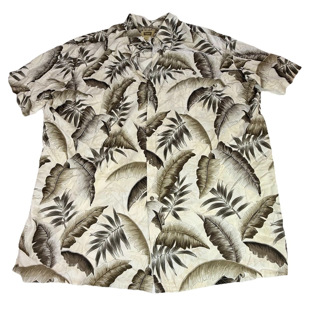 The Foundry Supply Co Palm Leaf Hawaiian Shirt 3XLT Big & Tall